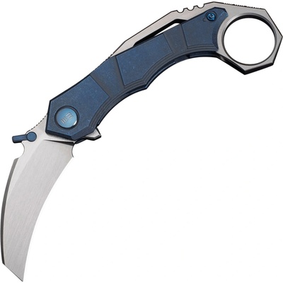 We Knife Tayra Blue Titanium Handle Hand Rubbed Satin Bohler M390 Frame Lock WE24069-3