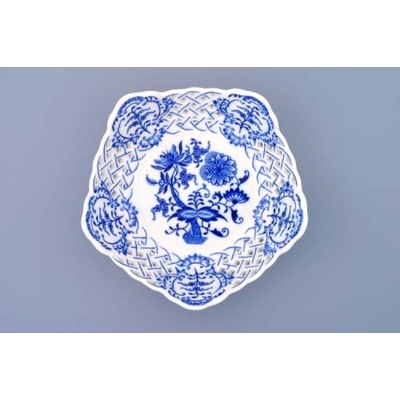 Český porcelán Dubí Cibulák misa päťhranná 9 cm