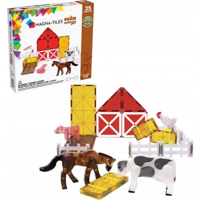 Magna-Tiles 25 - Zvířátka na farmě