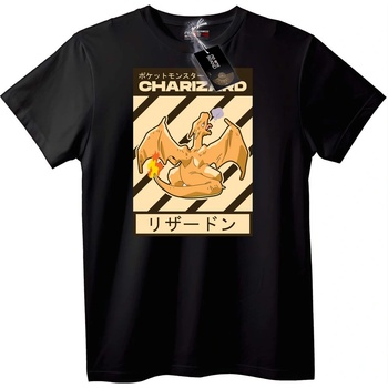 NOONEBRAND Тениска Charizard от Pokémon - S, Black