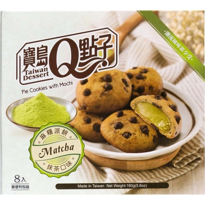 Q Brand Mochi sušenky s matcha náplní 160 g