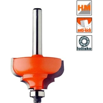 CMT Orange Tools 945.287.11 - Fréza profilová na dřevo pr. 28,7x13,0mm R=4 s ložiskem, stopka 8mm