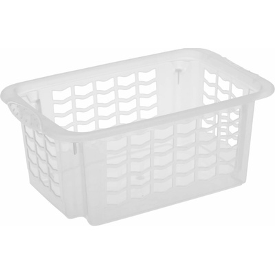 Keeeper plastový košík stohovateľný 19,2x30,5x12,5cm transparentný
