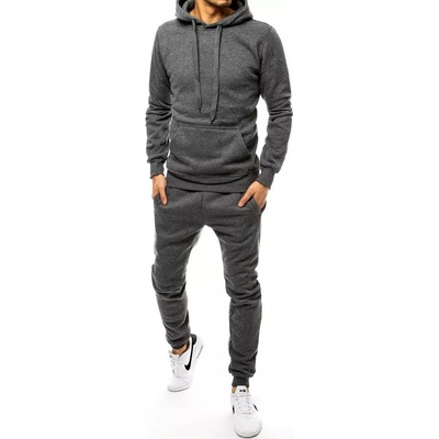 Tmavě šedá pánská tepláková souprava Dstreet AX0382