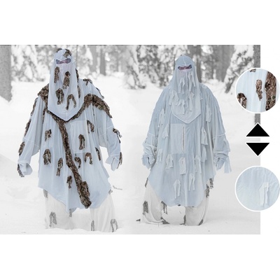 Ghosthood Maskovacie pončo Snow Hoodie