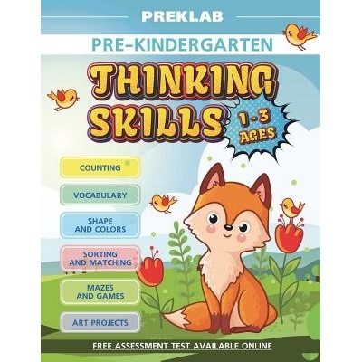 Thinking Skills Pre-K Toddler Workbook 1-3 Years Prek Age 1 2 3