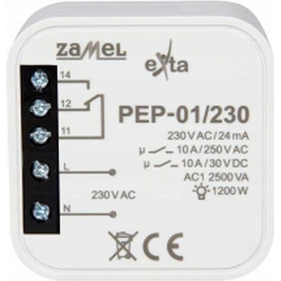 Elektromagnetické relé do instalační krabice 230V 10A Zamel PEP-01/230