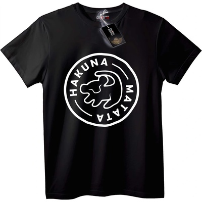 NOONEBRAND Тениска Hakuna Matata Лъв - XL, Black