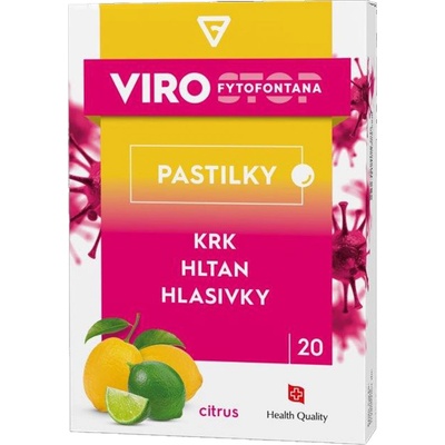 Virostop pastilky s příchutí citrusů 20 pastilek