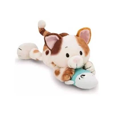 NICI Nici: Плюшено коте с рибка, лежащо - 30 см
