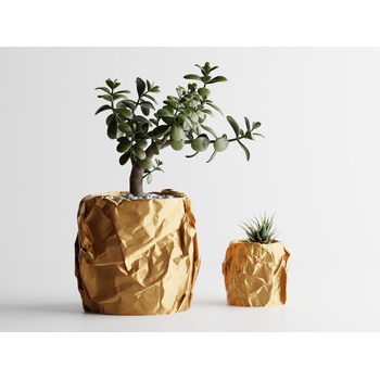 Кашпа Miami голяма златен