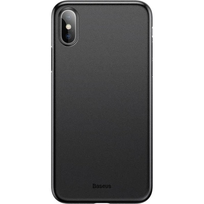 Baseus Тънък Калъф за iPhone XS Max, Baseus Wing Case, Черен (WIAPIPH65-EA1)