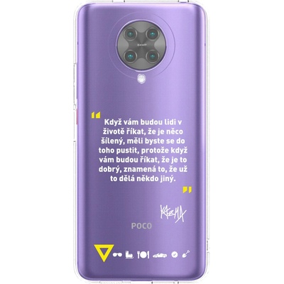 Púzdro Picasee silikónové Xiaomi Poco F2 Pro - Kazma - MĚLI BYSTE SE DO TOHO PUSTIT čiré