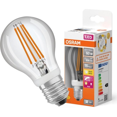 Osram 4058075762039 LED žárovka se senzorem pohybu E27 7,3 W STAR CLASSIC A, teplá bílá