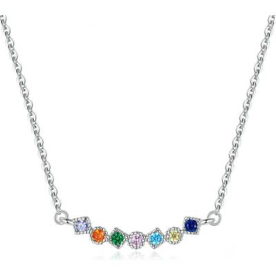 P&J Jewellery Stříbrný barevné kamínky SN35