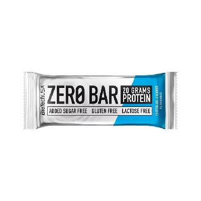 Proteínová tyčinka, bezlepková, 50g, BIOTECH USA "Zero Bar", čokoláda-kokos