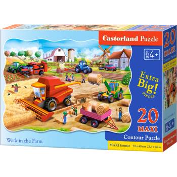 Castorland - Puzzle Work on the farm. | - 1 - 39 piese