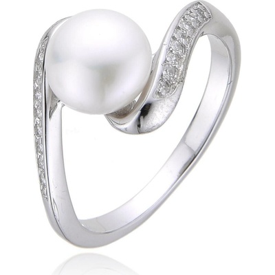 Jan Kos jewellery Stříbrný prsten s perlou MHT 4554 SP52