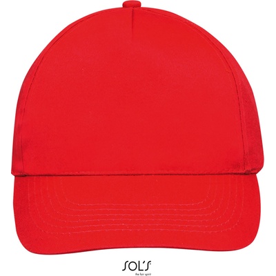 SOL´S SOLS Klassische Cap 5 Panel Baseball Kappe 88110 Červená Červená