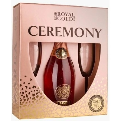 Zarea Royal Gold Rosé Ceremony 11% 0,75 l (darčekové balenie 2 poháre)