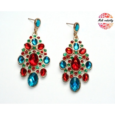 Fashion Jewerly Red and blue chic 149