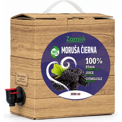 Zamio 100% NFC šťava Moruša čierna 3 l