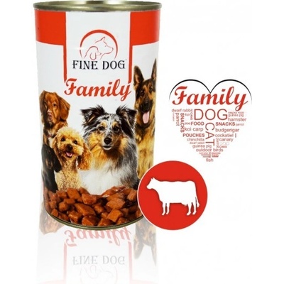 Fine Dog Family Adult hovězí 1240 g