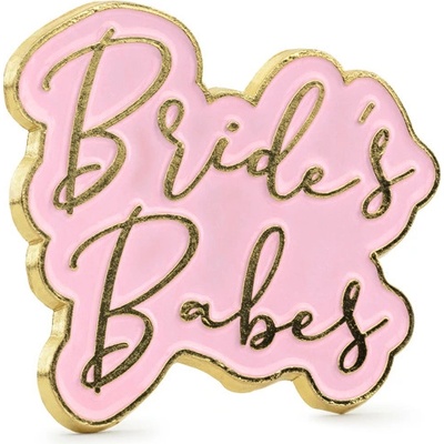 Odznak "Bride's Babes" RŮŽOVO-ZLATÝ – Zboží Dáma