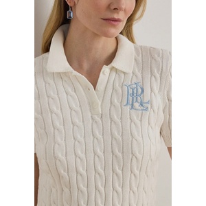 Ralph Lauren пуловер с къси ръкави дамски от памук (200932224) - answear - 234,50 лв