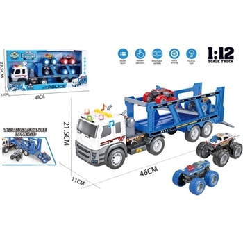 Sonne Детска играчка Sonne - Police, пътна помощ с 4 колички (sonne1029)