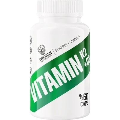 Swedish Supplements Vitamin K2 + D3 60 kapsúl