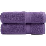vidaXL Premium Hand Towels 2 pcs Purple 50x100 cm 600 gsm 100% Cotton - Untranslated (137353)
