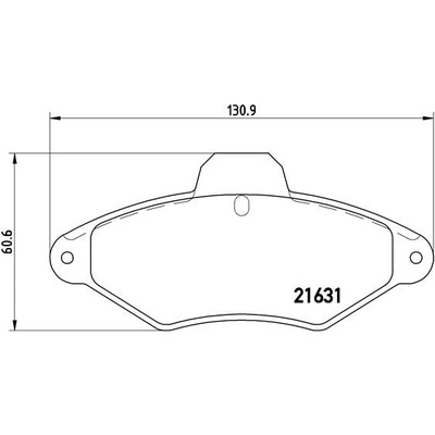 BREMBO Sada brzdových platničiek kotúčovej brzdy P61052