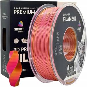Smart Print FG-S99-E1, 3D нишка, PLA Silk, 1, 75mm, 1000g, Dual Color, Многоцветен (Розов, Златен) (FG-S99-E1)