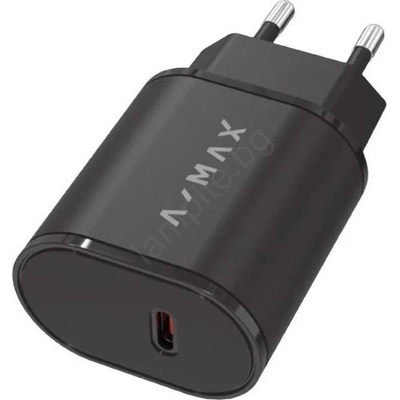 ALIGATOR AX0002V - Адаптер за бързо зареждане A-MAX Power Delivery 20W USB-C черен (PH0013)