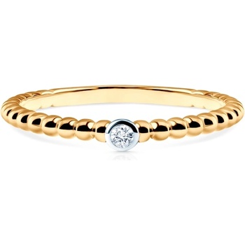 SAVICKI Годежен пръстен Savicki: двуцветно злато, цирконий