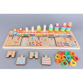 ARIEL Дървен пъзел Влак с български език