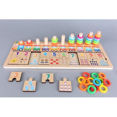 ARIEL Дървен пъзел Влак с български език