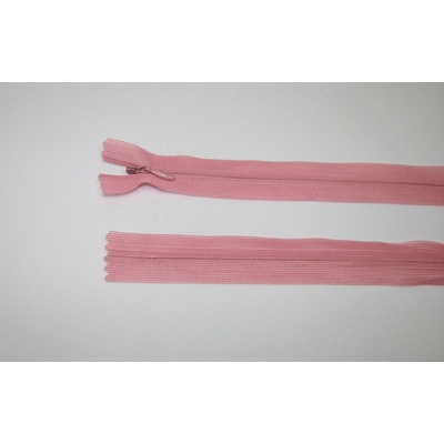 Zips krytý 3mm staroružová nedeliteľný 18cm dederon