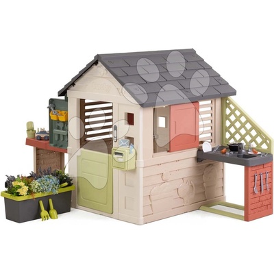 Smoby Domček pre hry na povolania Nature Playhouse&Kitchen Life s kuchynkou