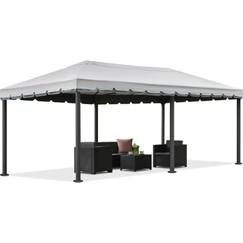 Garden Point Сив градински павилион Valencia 4x6m Garden Point (GAP966)