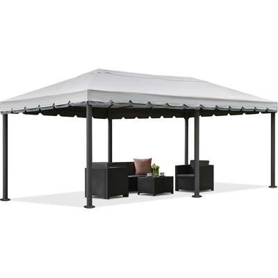 Garden Point Сив градински павилион Valencia 4x6m Garden Point (GAP966)