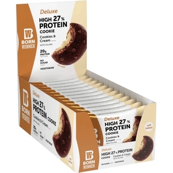 Born Winner Deluxe 27% High Protein Cookie [12 x 75 грама] Бисквити с крем