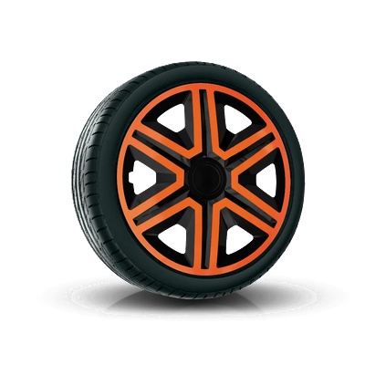 NRM капаци 15", action doublecolor ОРАНЖЕВ-ЧЕРНИ 4брой (vtv-pu-22224)