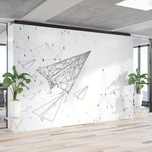 Art Gift Decor Фототапет - Хартиен самолет