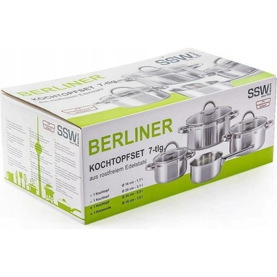 SSW Berlin Berliner, Sada hrnců ocel, 7 dílů