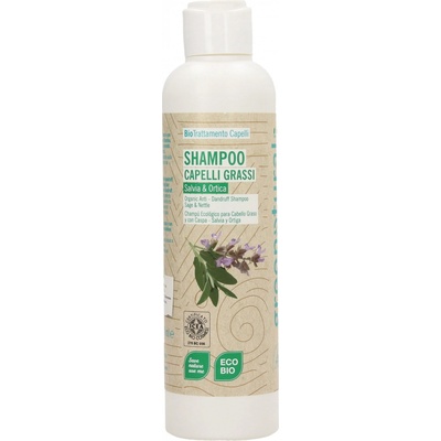 Greenatural Šampón pre mastné vlasy proti lupinám šalvia a žihľava BIO 250 ml