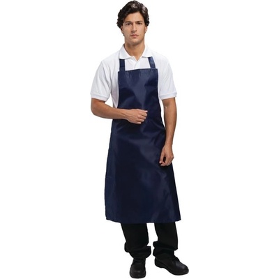 Whites Chefs Clothing náprsná zástera polybavlna čierna