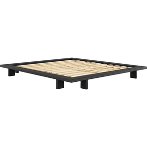 Karup Design Черно двойно легло от борова дървесина с решетка 180x200 cm Japan - Karup Design (270402180200)