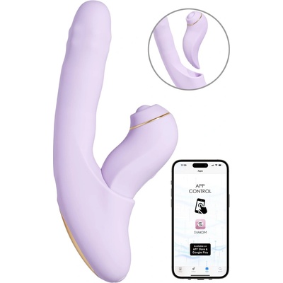 SVAKOM DuoGlow Interactive 2-in1 Vibrator Lilac